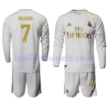 Maillot de Foot Real Madrid Hazard 7 Domicile 2019-20 Manches Longues - Enfant Maillot de Foot Real Madrid Hazard 7 Domicile 2019-20 Manches Longues - Enfant